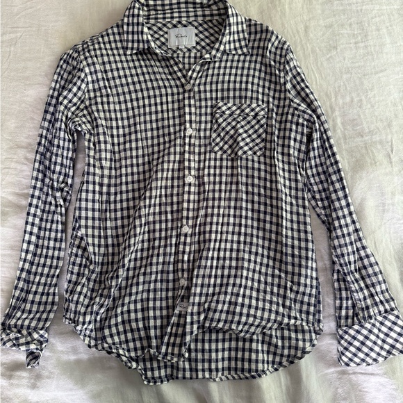 Rails lightweight navy gingham button down - Picture 1 of 4